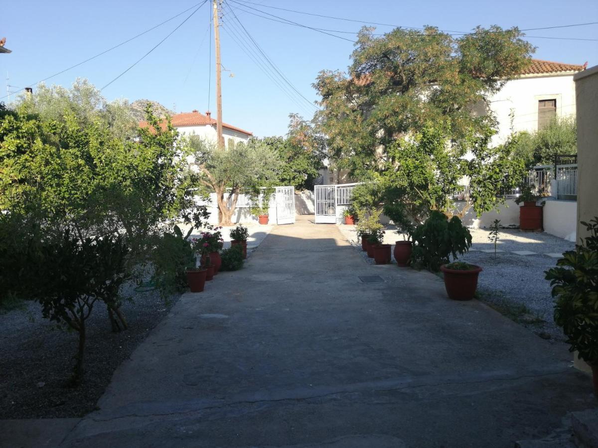 Apartamento Sunny Cozy House With Grand Courtyard Leonídion Exterior foto